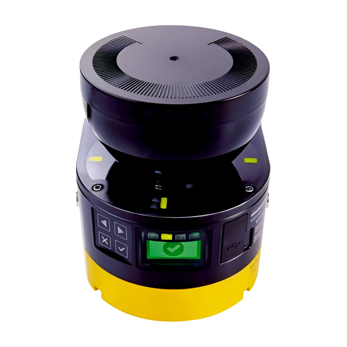 Industrial safety laser scanner installed in an automated area